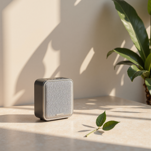 微信公众号二维码，黑色边框正方形图案，白色背景，中心有微信标识，周围环绕绿色叶子装饰元素